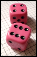 Dice : Dice - 6D - Rubber Pink - SK Collection buy Nov 2010